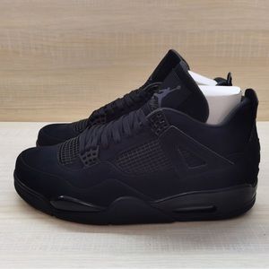 Size 13 Black cat Jordan 4s